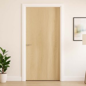 Porte décorative vinyle « Bois clair »