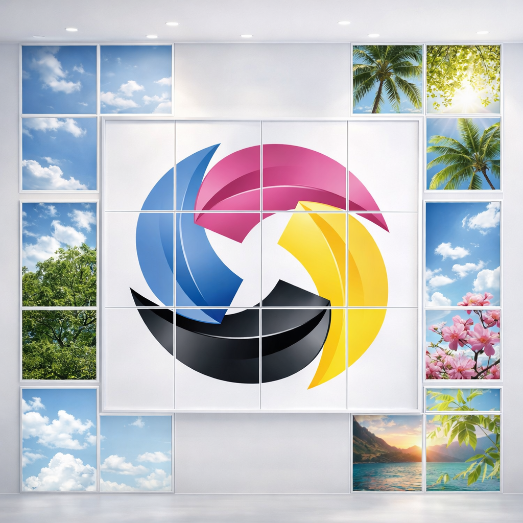 Dalle LED personnalisée 60x60 cm – Logo, photo ou visuel sur mesure – 40W lumière neutre – Image 2