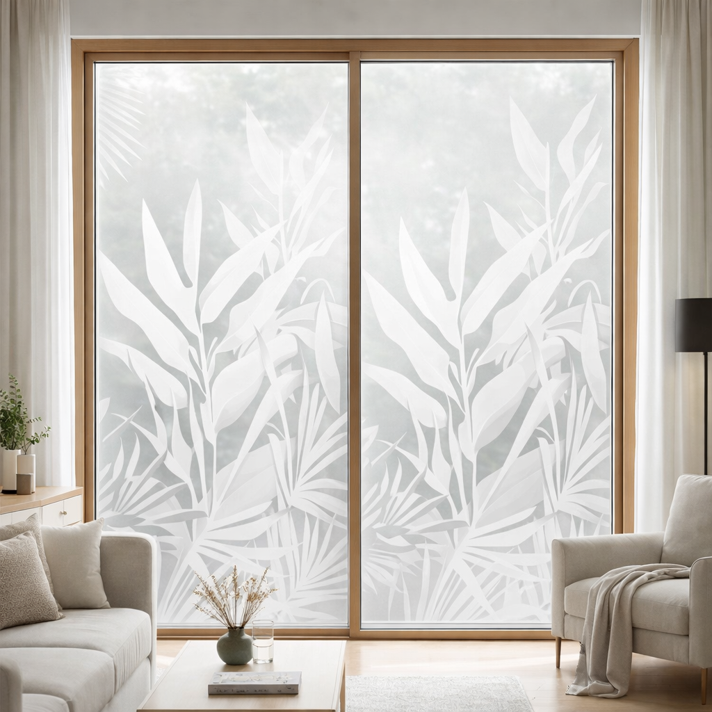 Film dépoli tropical sur mesure pour vitrage