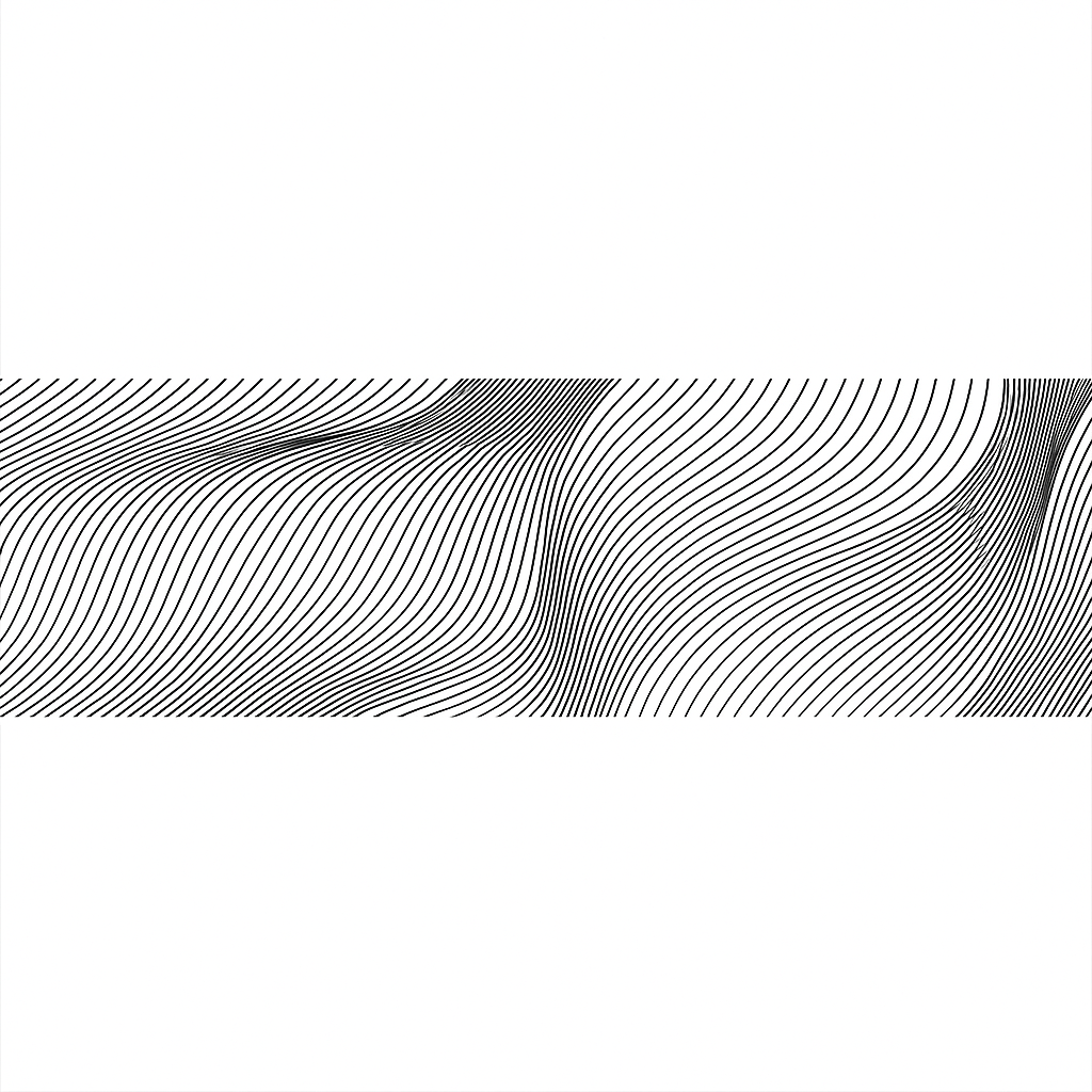 Crédence adhésive « Rayé abstrait noir & blanc » – Image 2