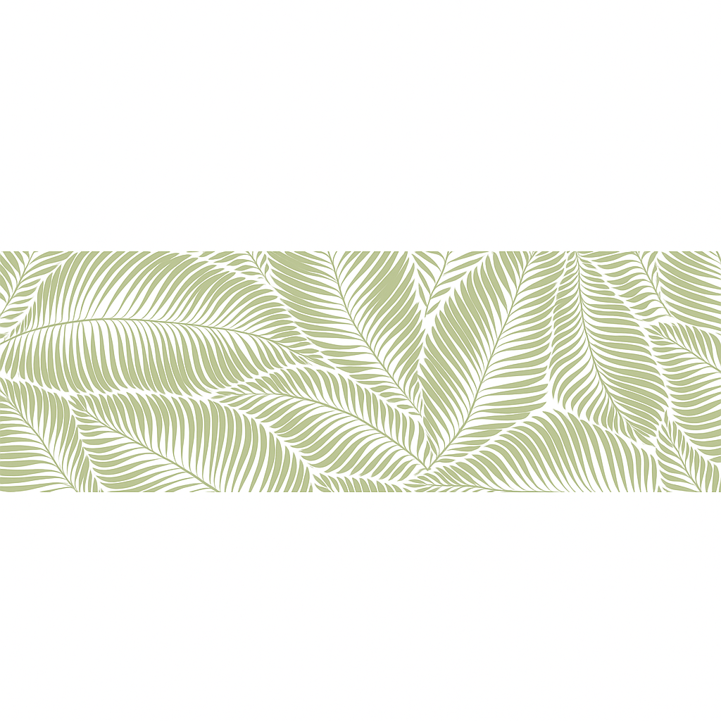 Crédence adhésive « Feuilles tropicales vert sauge » – Image 2